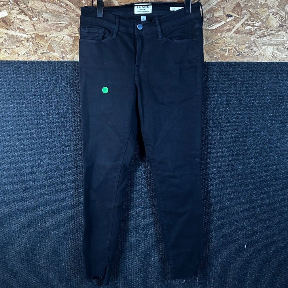 FRAME Le‎ Skinny de Jeanne Film Noir Black Skinny Jeans Size 28 LSJRS403